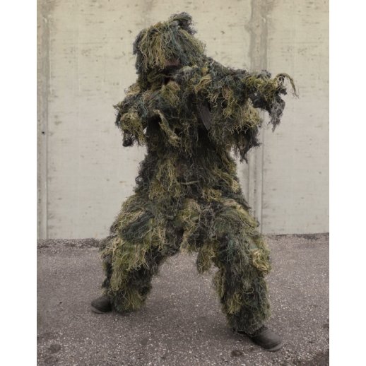 Ghillie Suit camouflagesæt - Woodland