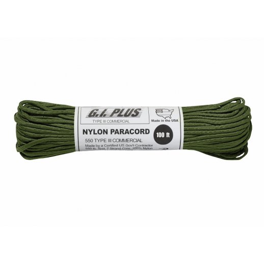 Nylon Paracord reb 4mm x 30 m - Oliven
