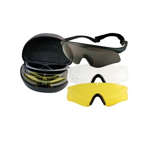 Fire Tec sports brille med 3 linser