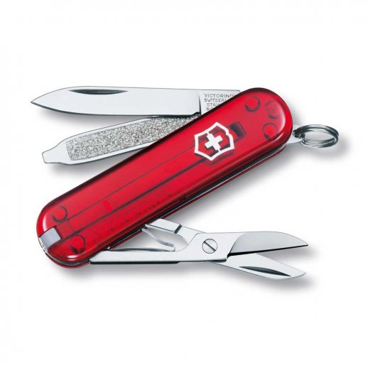Victorinox lommekniv Classic SD - rød transparent