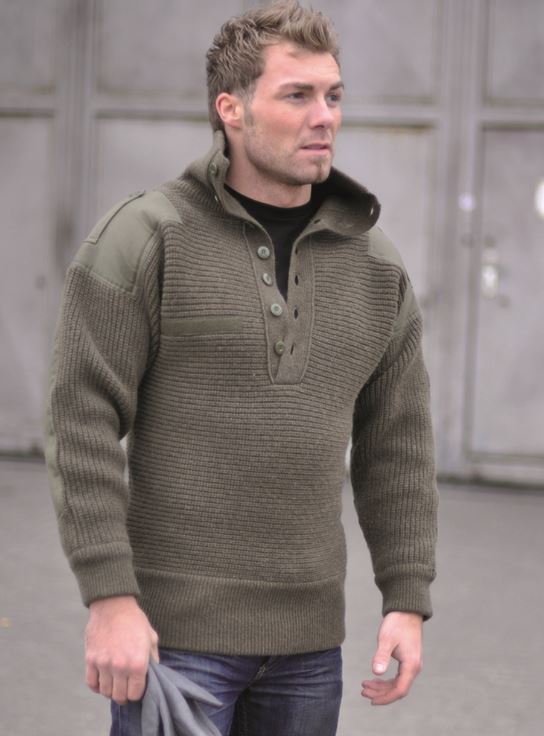 værtinde mangel jern Alpin pullover uldsweater fra Mil-Tec
