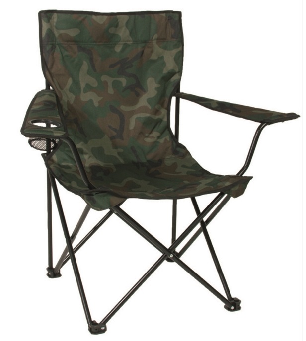 punkt Hates Asser Relax Campingstol fra Miltec - Camouflage