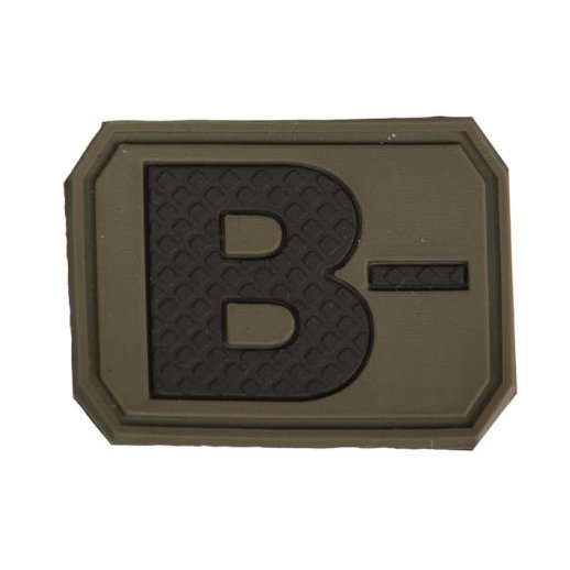 Mil-Tec Blodtype B- VelcroPatch