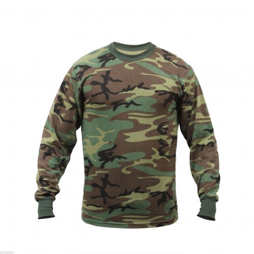 Langærmet Camouflage t-shirt