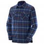 Salomon Flannel Skjorte / skovmandsskjorte, Blå