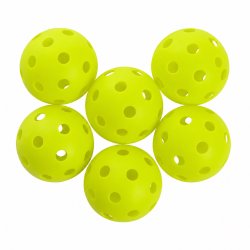 Pickleball bolde 6 stk | til indend�rs og udend�rs spil