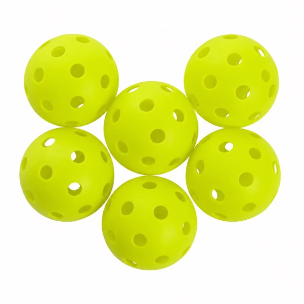 Pickleball bolde 6 stk | til indend�rs og udend�rs spil